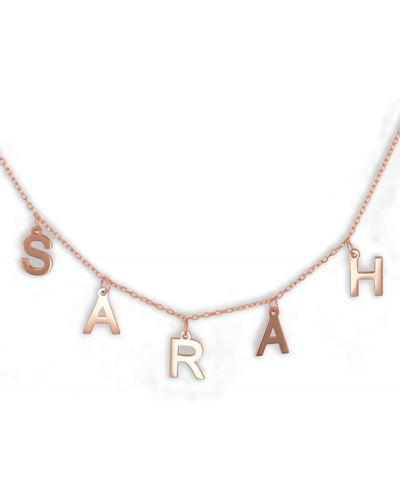 Custom Name Necklace Personalized, Sterling Silver Necklace for Women, Personal Gift Customized Nameplate Pendant Jewelry for...