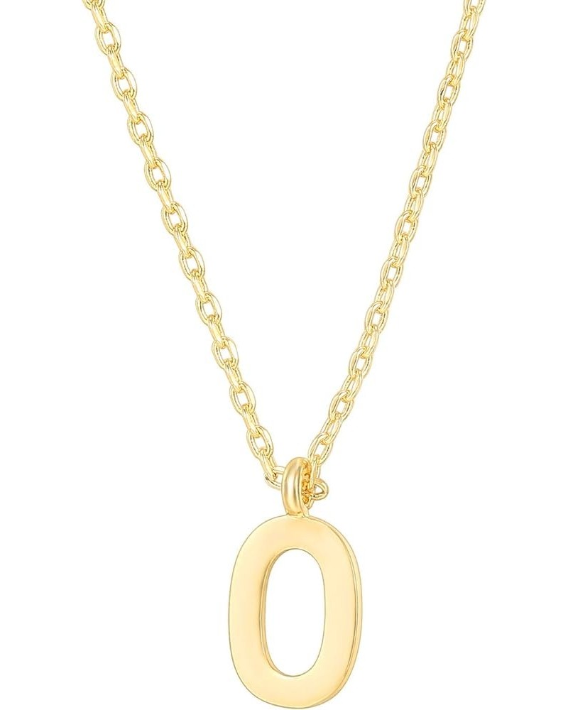 14K Gold Plated Initial Necklace | Letter Necklaces for Women Yellow Gold O $10.59 Necklaces