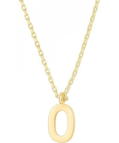 14K Gold Plated Initial Necklace | Letter Necklaces for Women Yellow Gold O $10.59 Necklaces