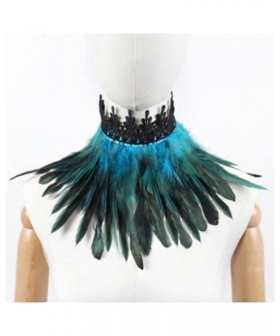 Black Choker Necklace Feather Collar Halloween Lace Necklace Sexy Punk Neck Chain Cosplay Accessories for Women Girls(Black) ...