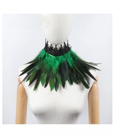 Black Choker Necklace Feather Collar Halloween Lace Necklace Sexy Punk Neck Chain Cosplay Accessories for Women Girls(Black) ...