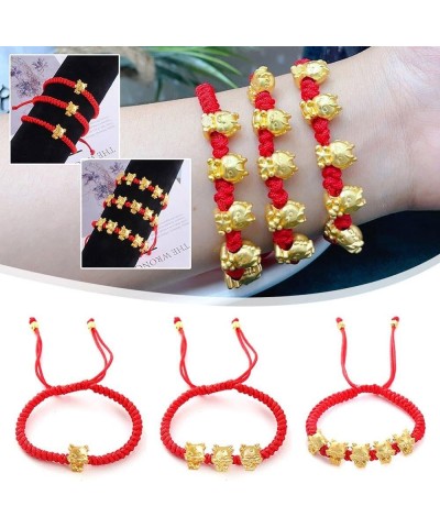 2024 Chinese New Year Bracelets, Chinese Lucky Dragon Braided Bracelet, 2024 New Year Dragon Braided Bracelets Red Beads Stra...