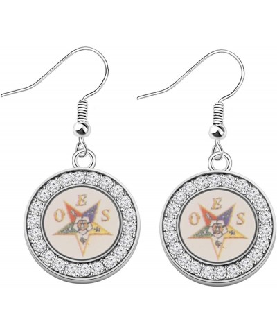 Order of The Eastern Star Sorority Gift OES Symbol Hook Earrings OES Charm Bracelet for Her OES earring $9.17 Bracelets