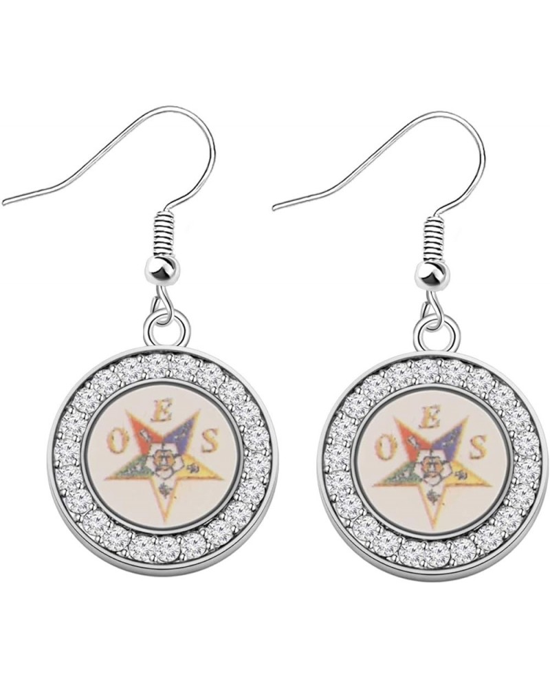 Order of The Eastern Star Sorority Gift OES Symbol Hook Earrings OES Charm Bracelet for Her OES earring $9.17 Bracelets