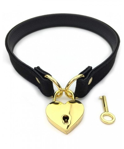 Padlock Collar Necklace Lolita Collar Cat Kitty Velvet Necklace B 16.0 Inches $10.44 Necklaces