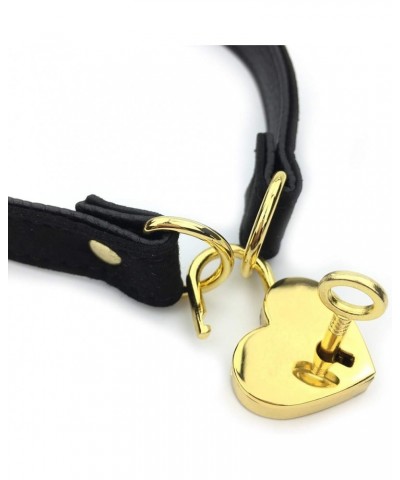 Padlock Collar Necklace Lolita Collar Cat Kitty Velvet Necklace B 16.0 Inches $10.44 Necklaces