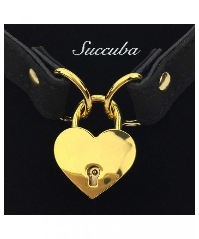 Padlock Collar Necklace Lolita Collar Cat Kitty Velvet Necklace B 16.0 Inches $10.44 Necklaces