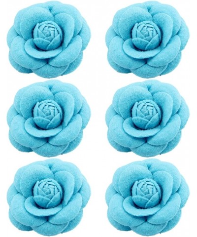 Camellia Brooch Camellia Corsage Fabric Flower Hair Clip Artificial Flower Brooches Lapel Pin for Hat Bag Dress Suit Blue $9....