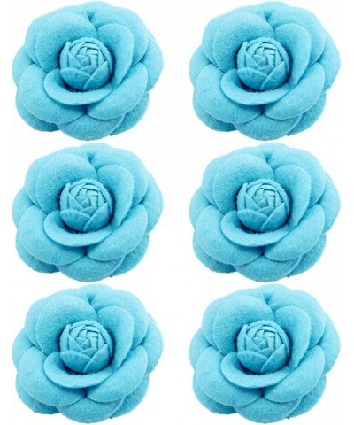 Camellia Brooch Camellia Corsage Fabric Flower Hair Clip Artificial Flower Brooches Lapel Pin for Hat Bag Dress Suit Blue $9....