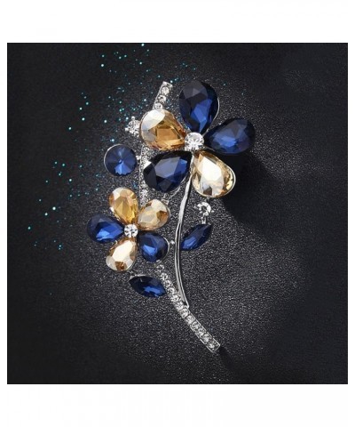 Womens Brooches Pins Irregular Metal Pins in Autumn and Winter Simple Personality Retro Corsage F-Dark Blue $7.19 Brooches & ...