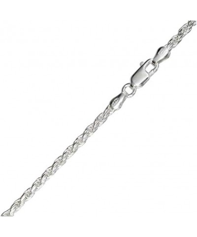 Sterling Silver Diamond-Cut Rope Chain 1mm-6mm Made in Italy Solid 925 Womens Mens Necklace 16-30 3mm-20 $11.20 Necklaces