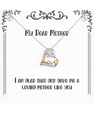 Cool Mother Gifts, I am glad that god gave me a loving mother, Funny Birthday Love Dancing Necklace For Mom From Son Daughter...