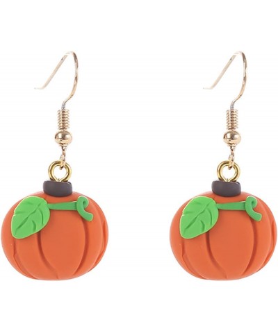 Thanksgiving Fall Earrings Creative Sweet Clay Style Pumpkin Pie Candy Dangle Earrings Turkey Maple Leaf Polymer Clay Earring...