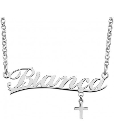 Personalized Name Necklace Customized Pendant Costom Idea Gift for Women Girls Bianca $9.35 Necklaces