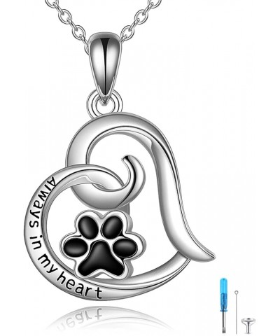 Cremation Jewelry for Pet Ashes Sterling Silver Urn Necklace for Pet Ashes 2-Heart Pet Urn $23.39 Necklaces