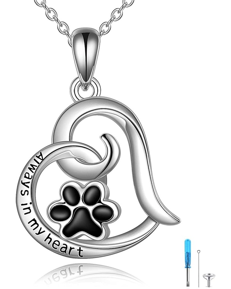 Cremation Jewelry for Pet Ashes Sterling Silver Urn Necklace for Pet Ashes 2-Heart Pet Urn $23.39 Necklaces