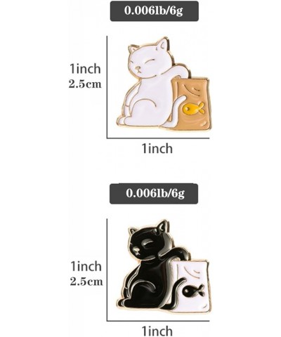 Cat Brooch Set for Women Girls Men Boys Lively and Cute Juggling Animal Cat Brooch Segmented Brooch Pins Classic KAO $6.26 Br...