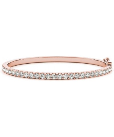 14K Yellow Gold Diamond Bangle Bracelet Value Collection Rose Gold 0.5 carats $772.88 Bracelets