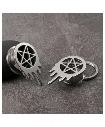 2PCS Star Gauges Plugs Tunnels for Ears, Hypoallergenic 316 Stainless Steel Ear Plugs Tunels Gauuges for Stretched Ears 8mm-2...