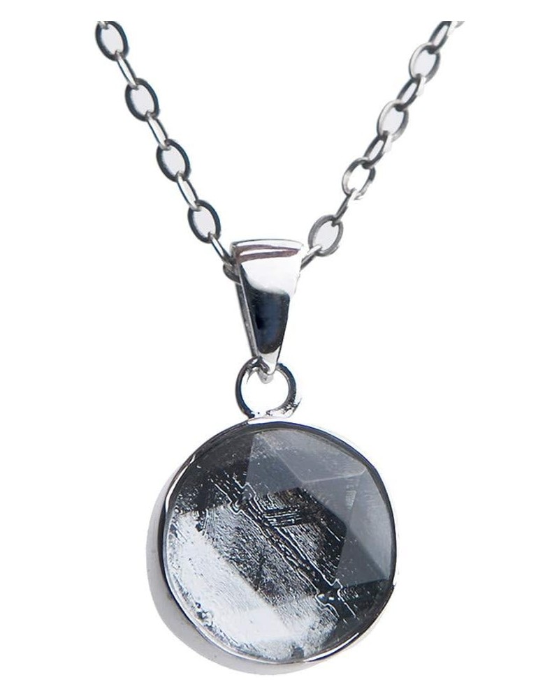 100% Natural Gibeon Iron Meteorite Pendant Necklace Woman Man Star of David Moldavia with 925 Silver Chain Jewelry 12mm $28.7...