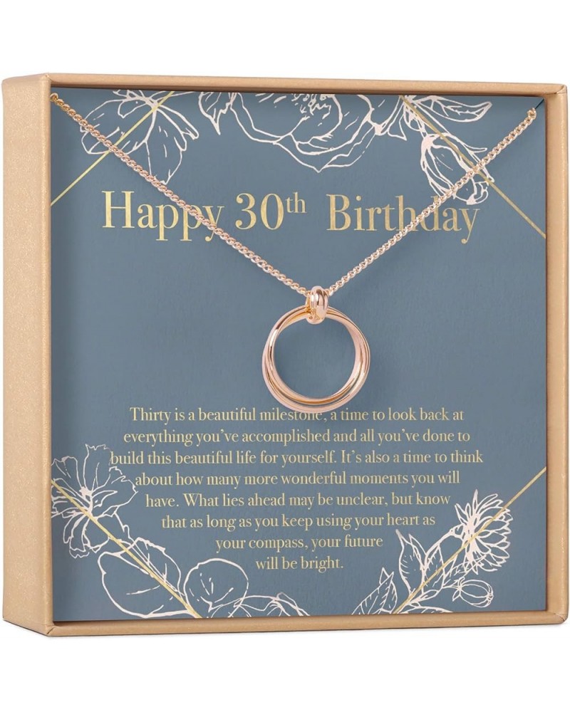 30th Birthday Necklace | Infinity Gift For Women and Girls | Sterling Silver Jewelry Pendant with Heartfelt Card | Birthday's...