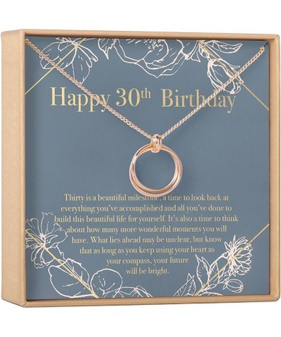 30th Birthday Necklace | Infinity Gift For Women and Girls | Sterling Silver Jewelry Pendant with Heartfelt Card | Birthday's...