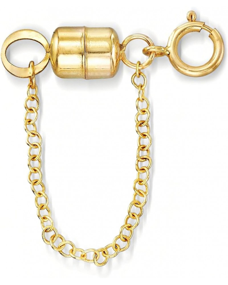 Italian 14kt Yellow Gold Magnetic Clasp Converter with Safety Chain $66.00 Necklaces