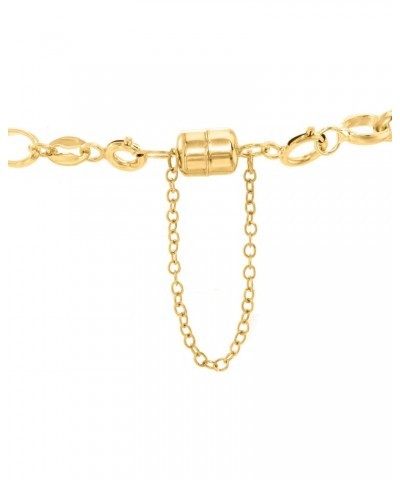 Italian 14kt Yellow Gold Magnetic Clasp Converter with Safety Chain $66.00 Necklaces