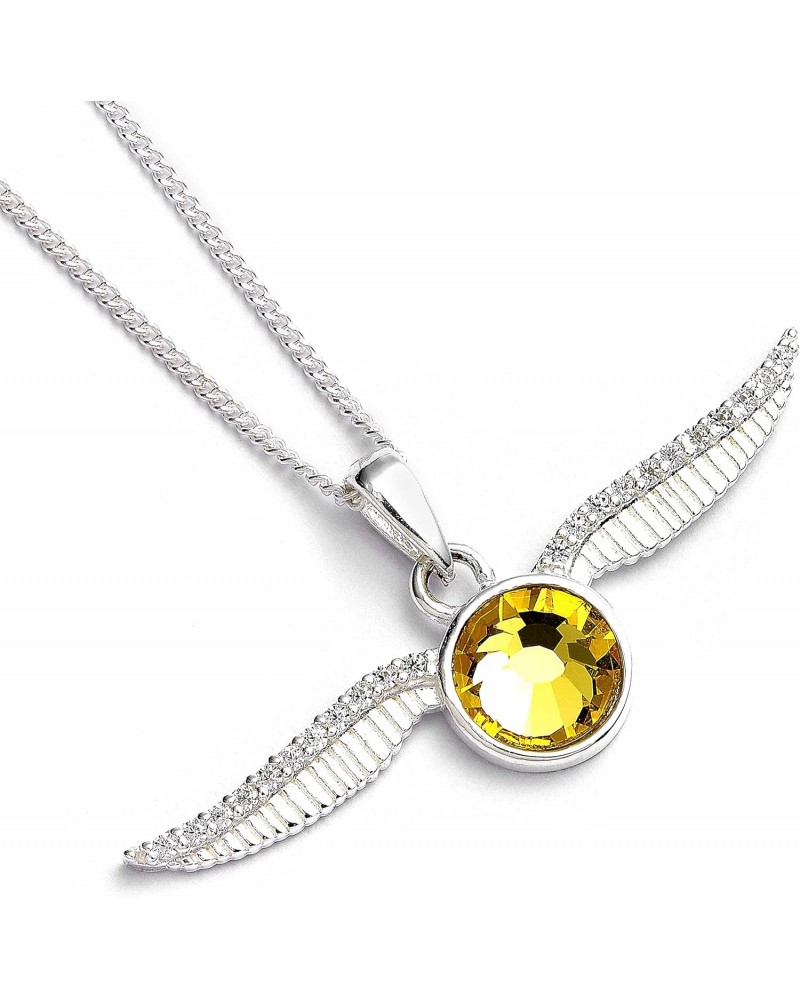 Golden Snitch Necklace Embellished with Crystals Elements by The Carat Shop $34.75 Necklaces