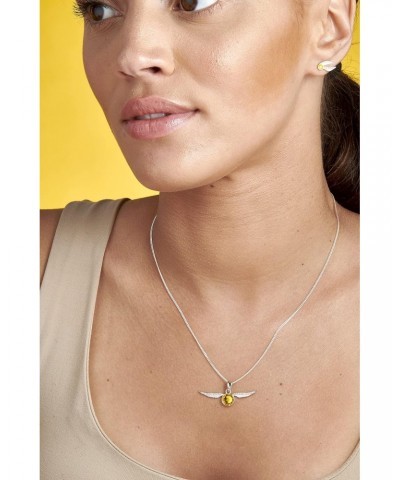 Golden Snitch Necklace Embellished with Crystals Elements by The Carat Shop $34.75 Necklaces