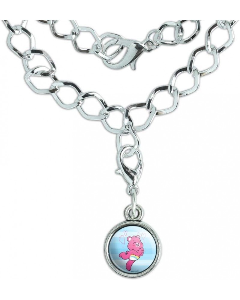 Care Bears: Unlock the Magic Cheer Bear Silver Plated Bracelet with Antiqued Charm $9.17 Bracelets