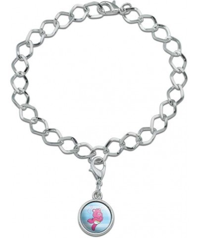 Care Bears: Unlock the Magic Cheer Bear Silver Plated Bracelet with Antiqued Charm $9.17 Bracelets