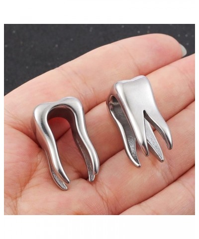 2 PCS Hypoallergenic 316 Stainless Steel Hot 00g 2g Ear Hangers Heavy/Light Weights Saddle Weights Ear Gauges Body Jewelry Wo...