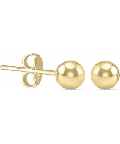 3MM - 9MM 14K Yellow Gold Filled Round Ball Earrings 3mm $18.02 Earrings