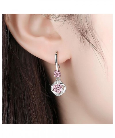 2023 New Diamond-Studded Creative Earrings, Elegant Temperament Long Four-Leaf Earrings Pendant Jewelry Birthday Gifts for Wo...