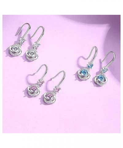 2023 New Diamond-Studded Creative Earrings, Elegant Temperament Long Four-Leaf Earrings Pendant Jewelry Birthday Gifts for Wo...