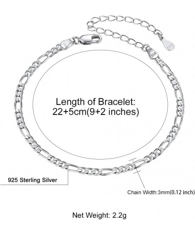 Resizable Anklet Chain for Women Girls Summer Beach Barefoot Jewelry Stainless Steel/18K Gold/S925 Sterling Silver Figaro/Whe...