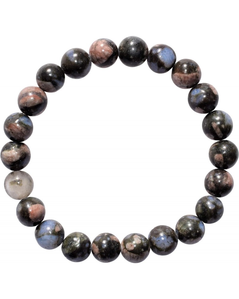 Charged Natural Blue Spot Llanite (Que Sera Stone) 8mm Bracelet + Selenite Charging Heart [Included] $9.89 Bracelets