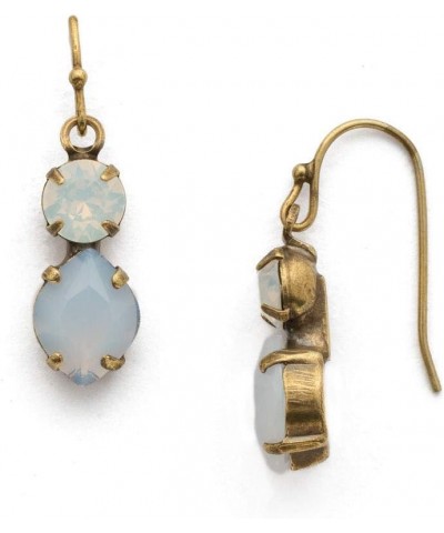 Majestic Marquise Earrings White Opal Antique Gold-Tone $20.57 Earrings