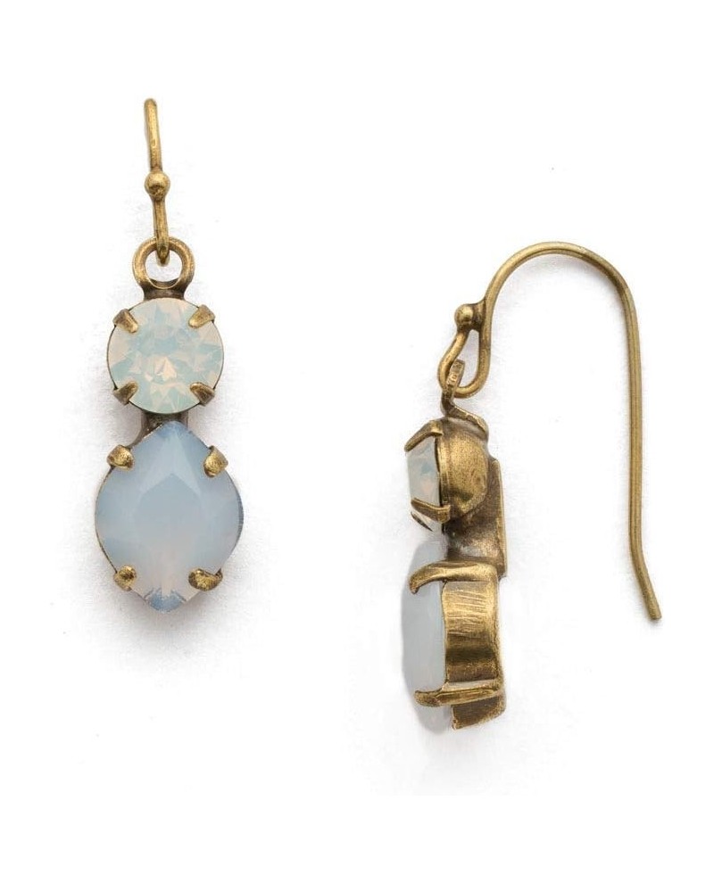 Majestic Marquise Earrings White Opal Antique Gold-Tone $20.57 Earrings