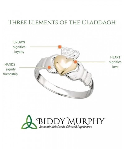 Irish Claddagh Pendant Necklace, 925 Sterling Silver, 18" Chain, Women's Celtic Jewelry, Handmade $34.01 Necklaces