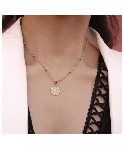 Zodiac Necklace for Women 12 Constellation Pendant Necklaces Silver Zodiac Sign Necklace for Men X:taurus $5.60 Necklaces