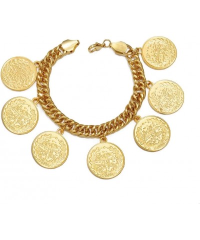 Turkish Coin Bracelet for Women Men Turkey's Ancient Coins Banglet Turk Jewelry Gold and Silver Color $12.53 Bracelets