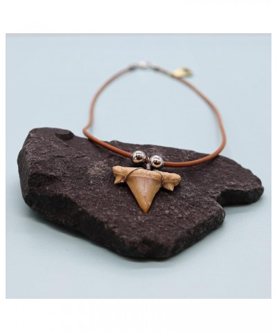 Natural Shark Tooth Necklace for Boys, Genuine Fossil Shark Teeth Jewelry for Men, Cool Beach Necklaces for Teen Girls, Beach...