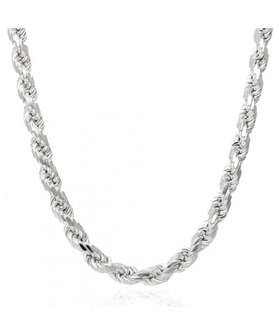 Solid 925 Sterling Silver 1.5mm-8mm Italian Rope Chain Necklace 16"-30 22" mm 1.5mm inches $33.92 Necklaces