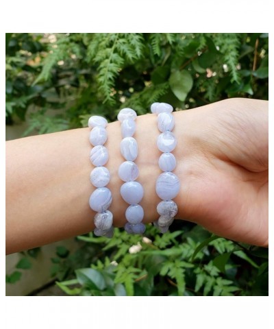 1pc Natural Stretch Gemstone Bracelet 7mm-10mm Free Form Bead 7 Inch 7.5 Inch Healing Crystal Engergy Quartz Chakras Jewelry ...