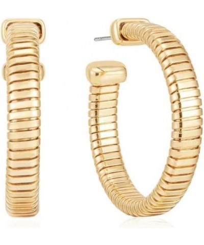 Gold Earrings. Hoops for Women. Flex 18K Gold Plated Essential Flex Hoops. Earrings. Birthday Gifts For Women $24.75 Earrings