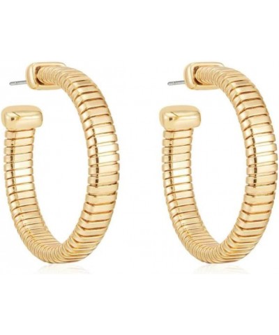 Gold Earrings. Hoops for Women. Flex 18K Gold Plated Essential Flex Hoops. Earrings. Birthday Gifts For Women $24.75 Earrings