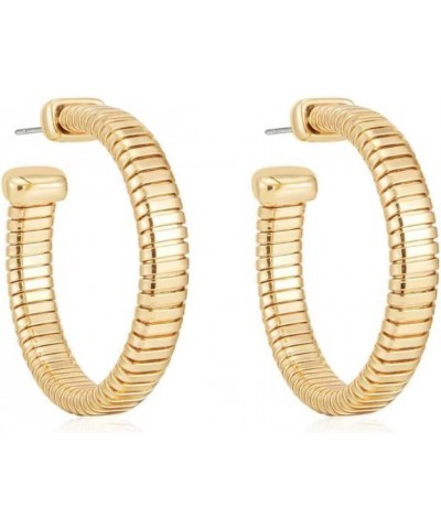 Gold Earrings. Hoops for Women. Flex 18K Gold Plated Essential Flex Hoops. Earrings. Birthday Gifts For Women $24.75 Earrings