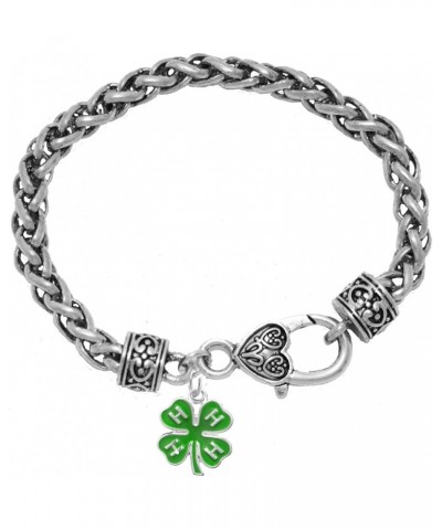 4-H Club Antique Wheat Chain Charm Bracelet, Hypoallergenic, Safe-No Nickel, No Lead And No Poisonous Cadmium In Metal $15.33...